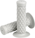 BILTWELL White 1" Thruster Grips 6702-0201