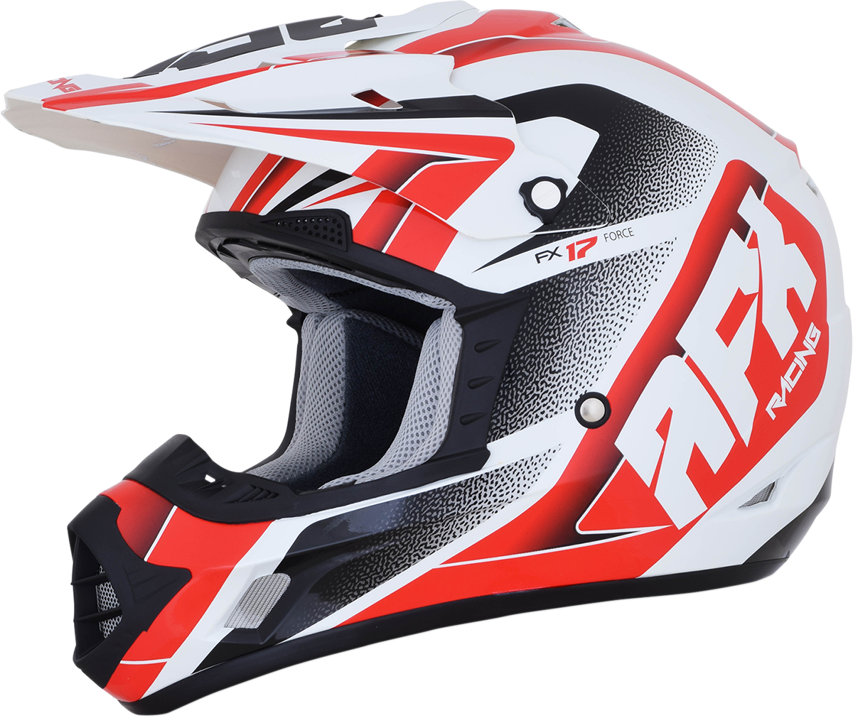 AFX FX-17 Helmet - Force - Pearl White/Red - 2XL 0110-5248