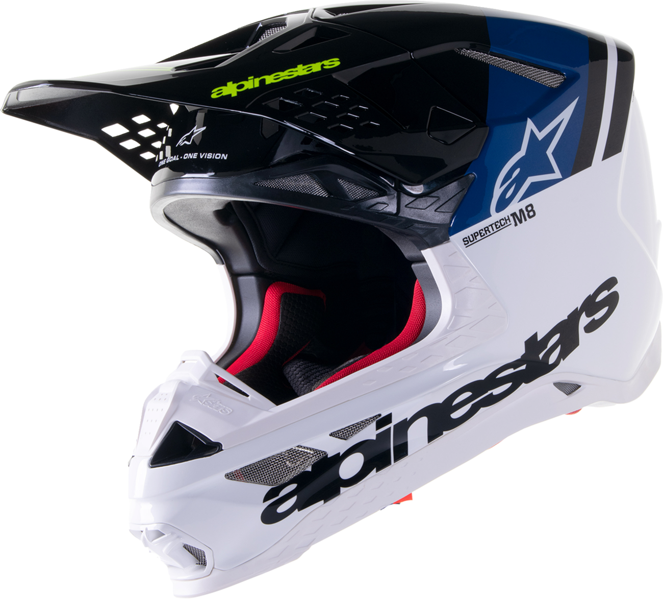 ALPINESTARS Supertech M8 Helmet - Radium 2 - MIPS® - Gloss Blue/White - 2XL 8301523-9702-2X