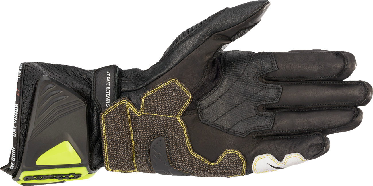 ALPINESTARS GP Tech V2 S Gloves - Black/Fluo Yellow/White/Fluo Red - XL 3556422-1503-XL