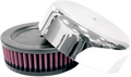 K & N Mikuni Air Filter - Chrome - 36-38mm ML-085B