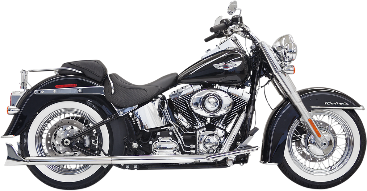 BASSANI XHAUST Fishtail Exhaust with Baffle - 30" - Softail 1S66E-30
