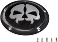 DRAG SPECIALTIES Split Skull Derby Cover - Black 78046B