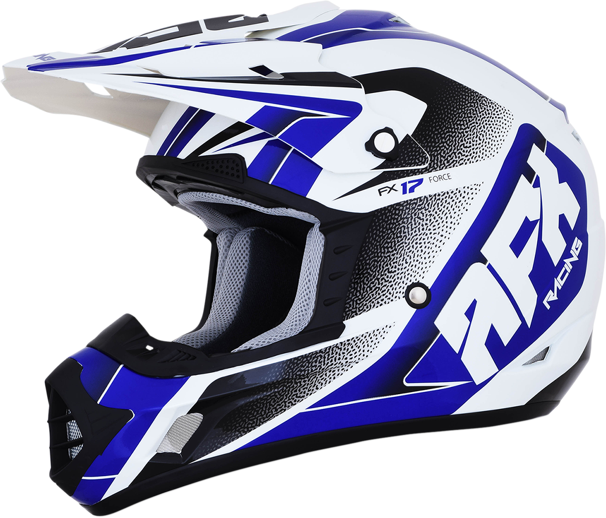 AFX FX-17 Helmet - Force - Pearl White/Blue - XL 0110-5241