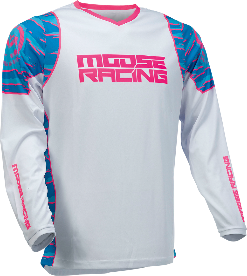 MOOSE RACING Qualifier Jersey - Blue/Pink - Medium 2910-6951