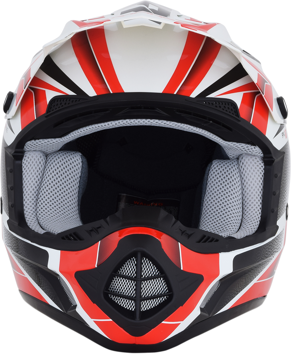 AFX FX-17 Helmet - Force - Pearl White/Red - 2XL 0110-5248