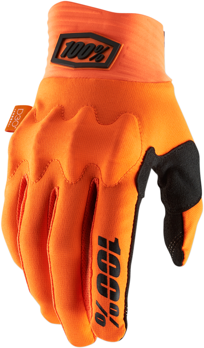 100% Cognito Gloves - Fluo Orange/Black - Small 10014-00010