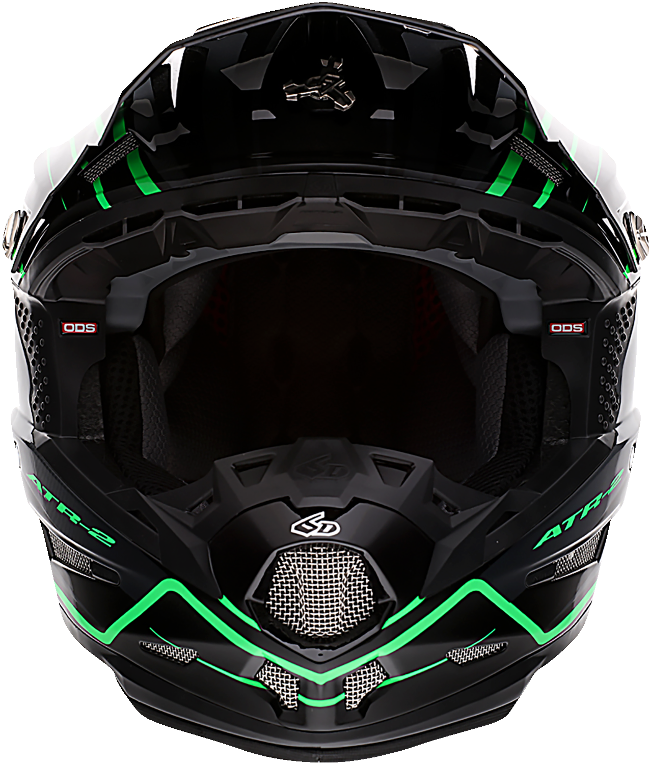 6D ATR-2 Helmet - Phase - Black/Green - XS 12-2844