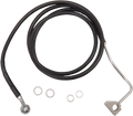DRAG SPECIALTIES Brake Line - Front - Black - +4" with ABS 614220-4BLK