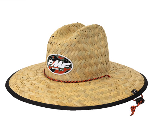 FMF Quack Camo Straw Hat - Natural - One Size SU23193900 2501-4098