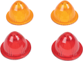 DRAG SPECIALTIES Mini Retro-Style Lens Kit - Amber/Red 20-6053SB-A/R