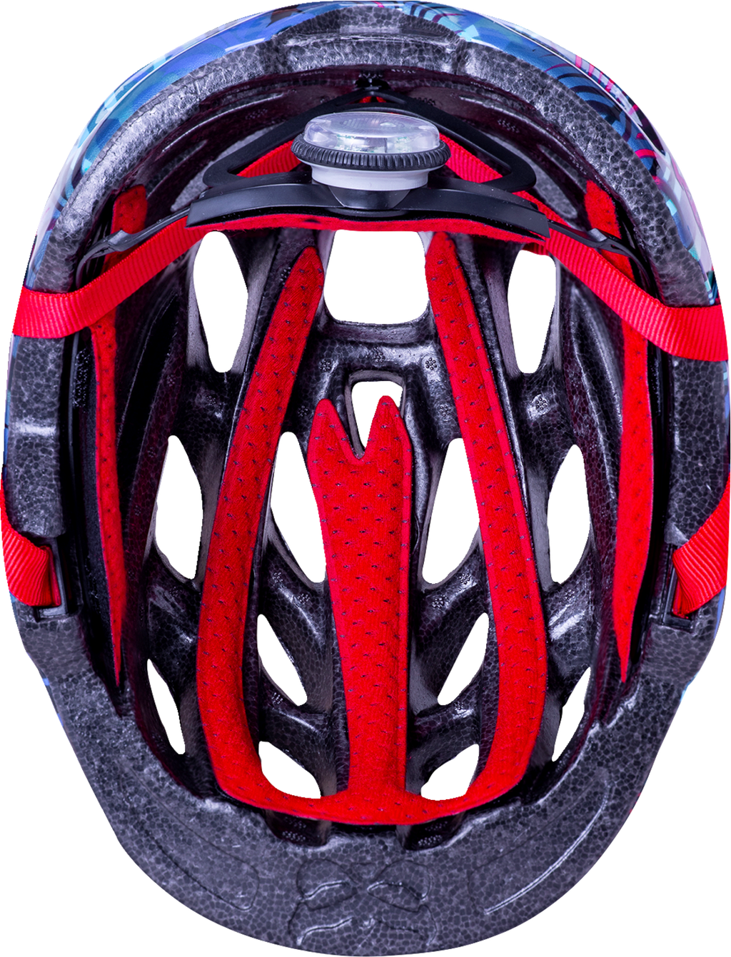 KALI Child Chakra Lighted Helmet - Jungle - Gloss Blue - XS 221022224