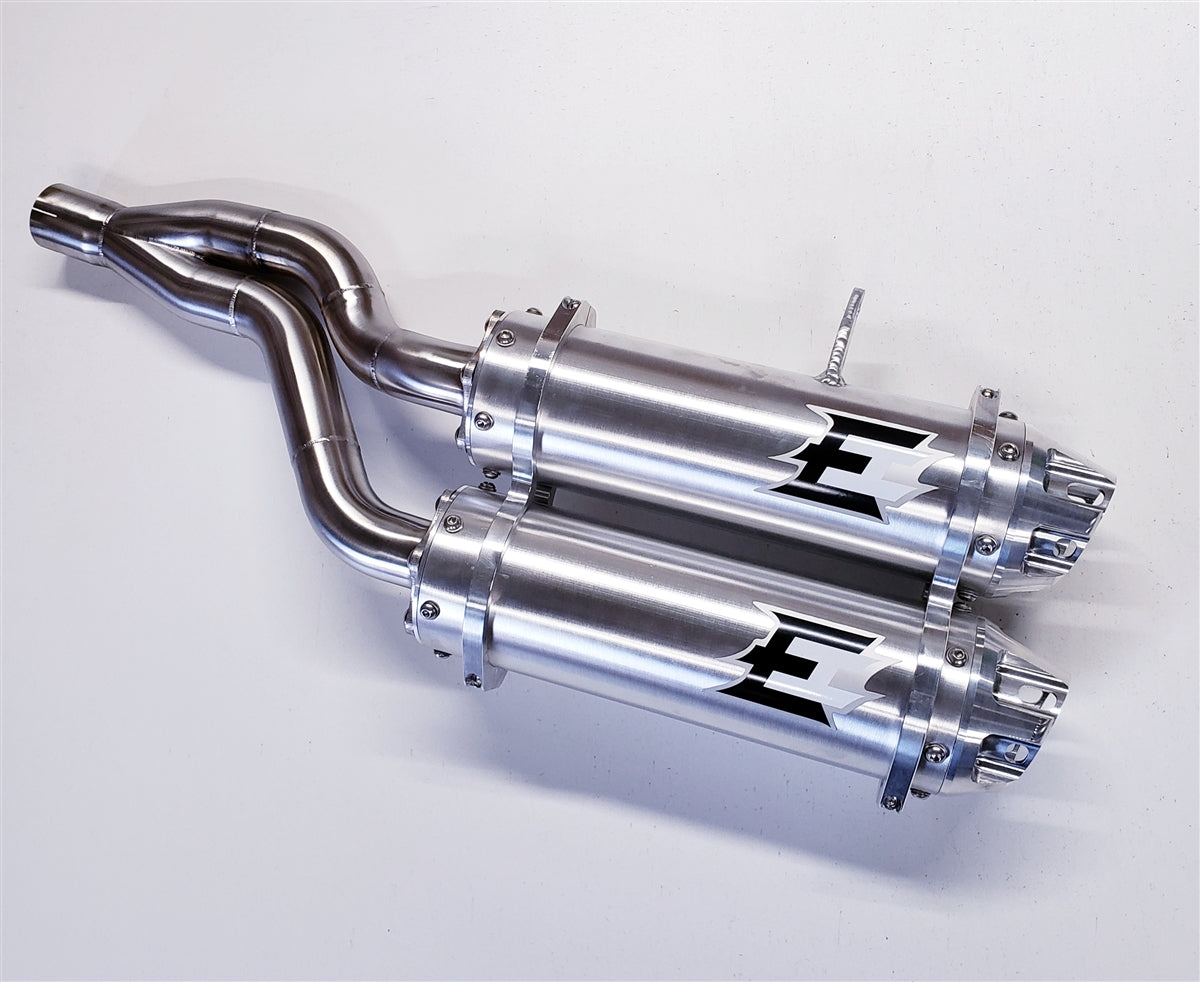 Empire Industries Stacked Dual Slip On Exhaust for 2012+ CAN-AM Outlander