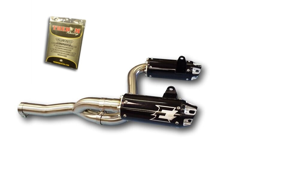 Empire Industries Dual Slip On Exhaust for 2012+ CAN-AM Renegade XXC with Fuel Controller EMP-REN-DSLP-T