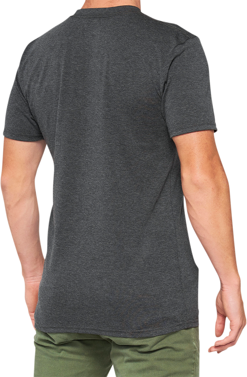 100% Argus Tech T-Shirt - Heather Charcoal - Medium 35024-052-11