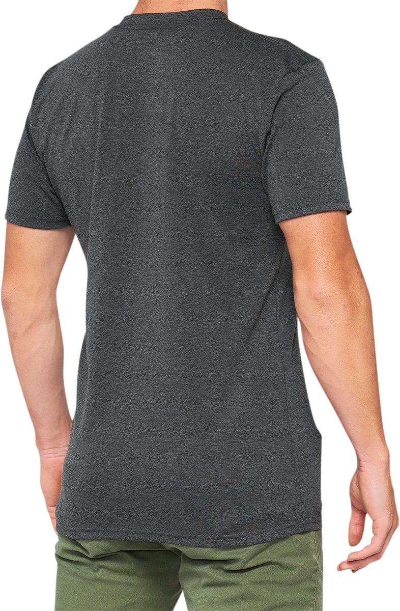 100% Argus Tech T-Shirt - Heather Charcoal - XL 35024-052-13