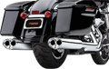 COBRA Tri Oval Mufflers - Chrome - '95-'16 Baggers 6219