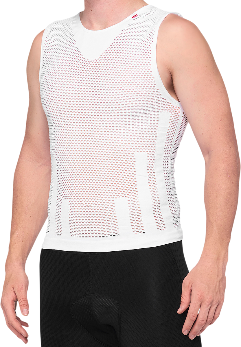 100% Zephyr Tank Jersey - White - Large/XL 35502-000-18