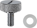 DRAG SPECIALTIES Seat Knob - Chrome - Slotted - 1/4-20 370297