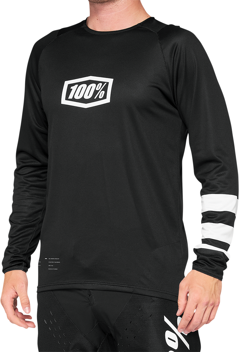 100% R-Core Long-Sleeve Jersey - Black - 2XL 41104-001-14