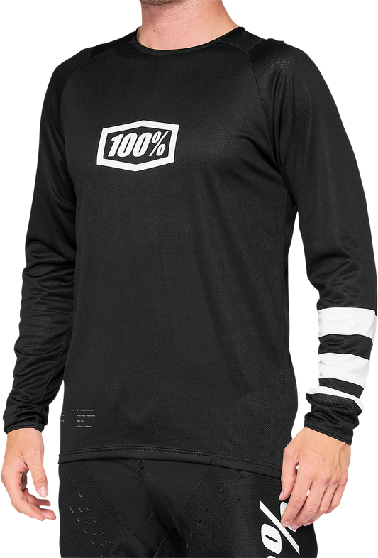 100% R-Core Long-Sleeve Jersey - Black - 2XL 41104-001-14