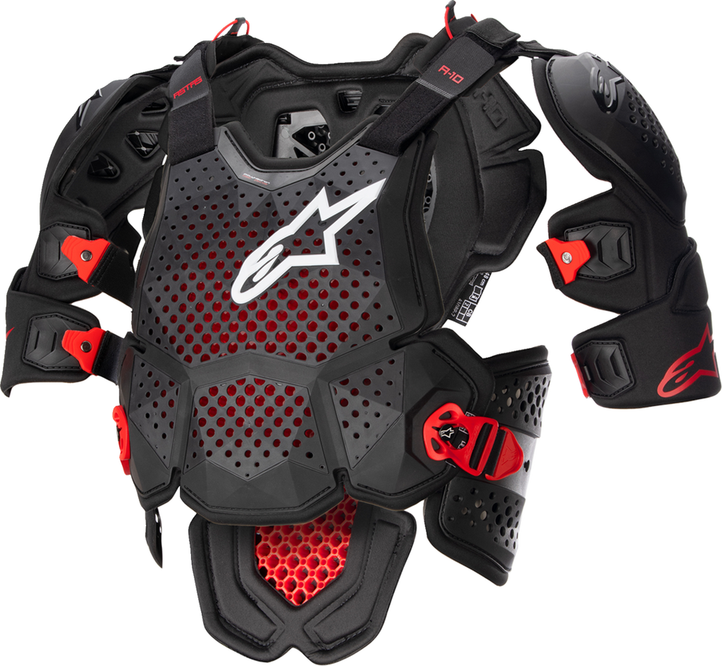 ALPINESTARS A-10 Roost Guard V2 - Black/Red - M/L 6700523-1431-ML