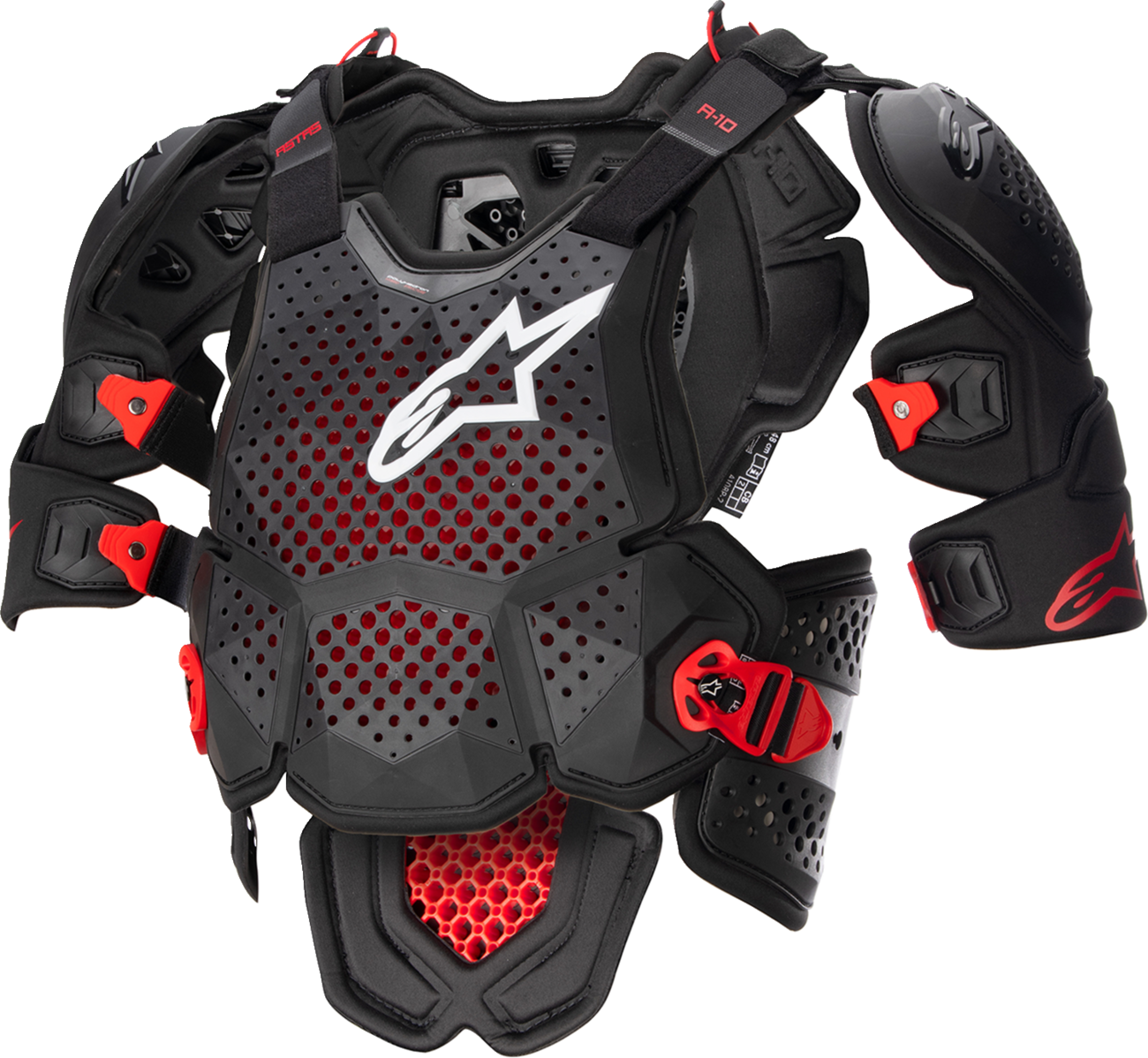 ALPINESTARS A-10 Roost Guard V2 - Black/Red - M/L 6700523-1431-ML
