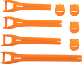 MOOSE RACING Qualifier Boot Strap Kit - Orange - Size 10-15 3430-1019