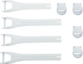 MOOSE RACING Qualifier Boot Strap Kit - White - Size 7-9 3430-1012