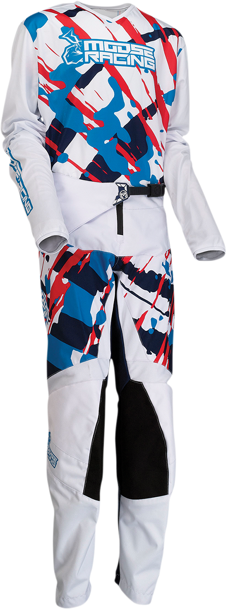 MOOSE RACING Youth Agroid Jersey - White - Large 2912-2100