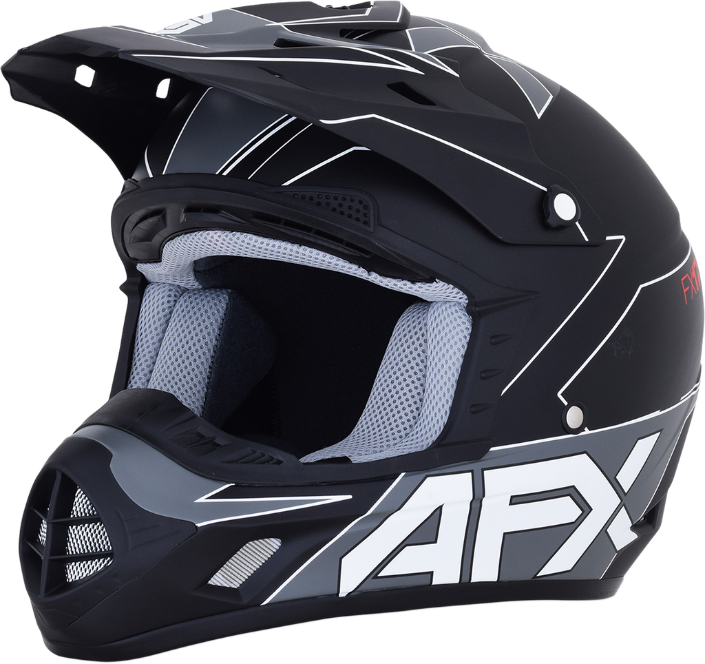 AFX FX-17 Helmet - Aced - Matte Black/White - 2XL 0110-6493