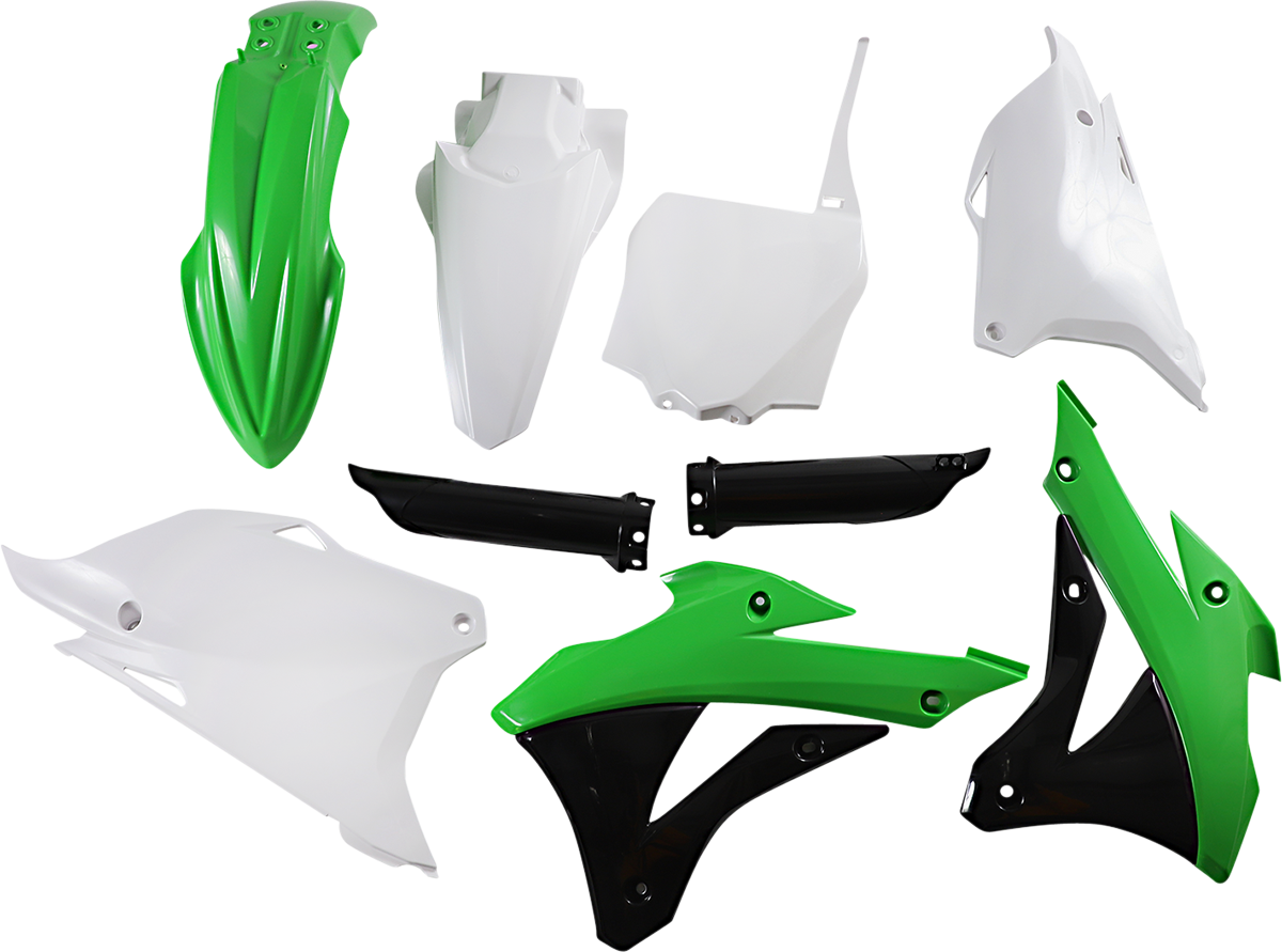ACERBIS Full Replacement Body Kit - OEM Green/Black/White 2374114584