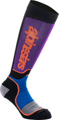 ALPINESTARS MX Plus Socks - Black/Purple/Blue/Orange - Medium 4702324-1246-M