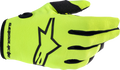 ALPINESTARS Youth & Kids Radar Gloves Yellow Fluo/Black Sm 3541823-551-S