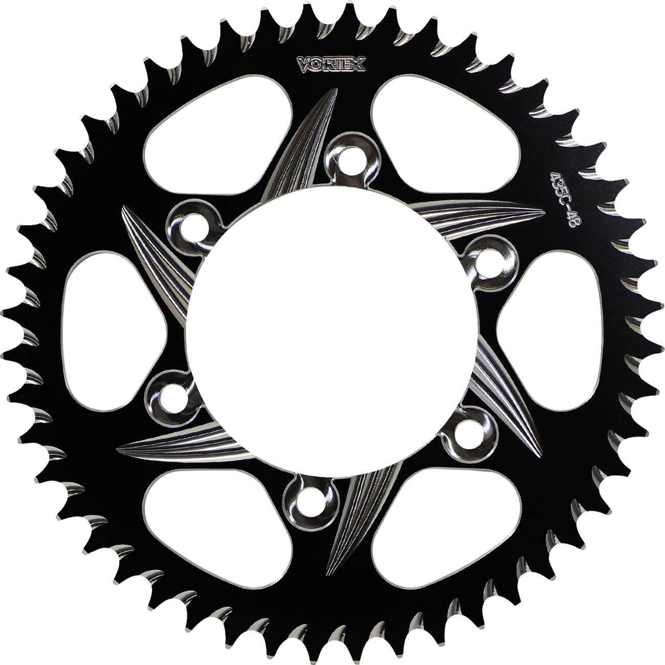 VORTEX CAT5 Sprocket - Black - 48 Tooth 435CZK-48