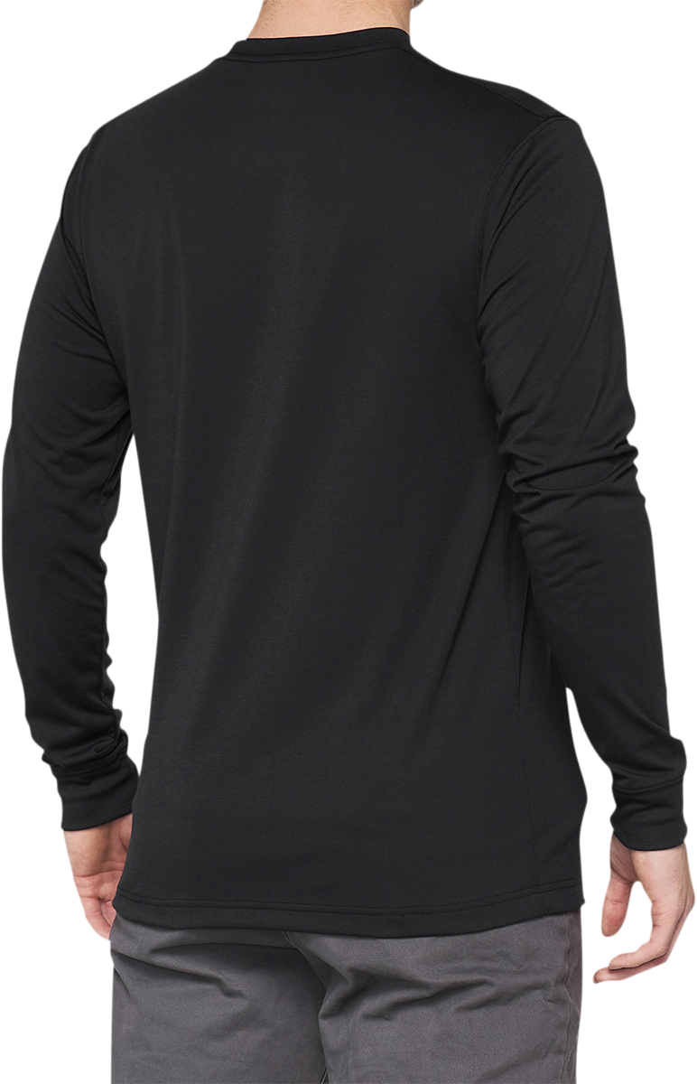 100% Throunn Long-Sleeve T-Shirt - Black - Small 35022-001-10