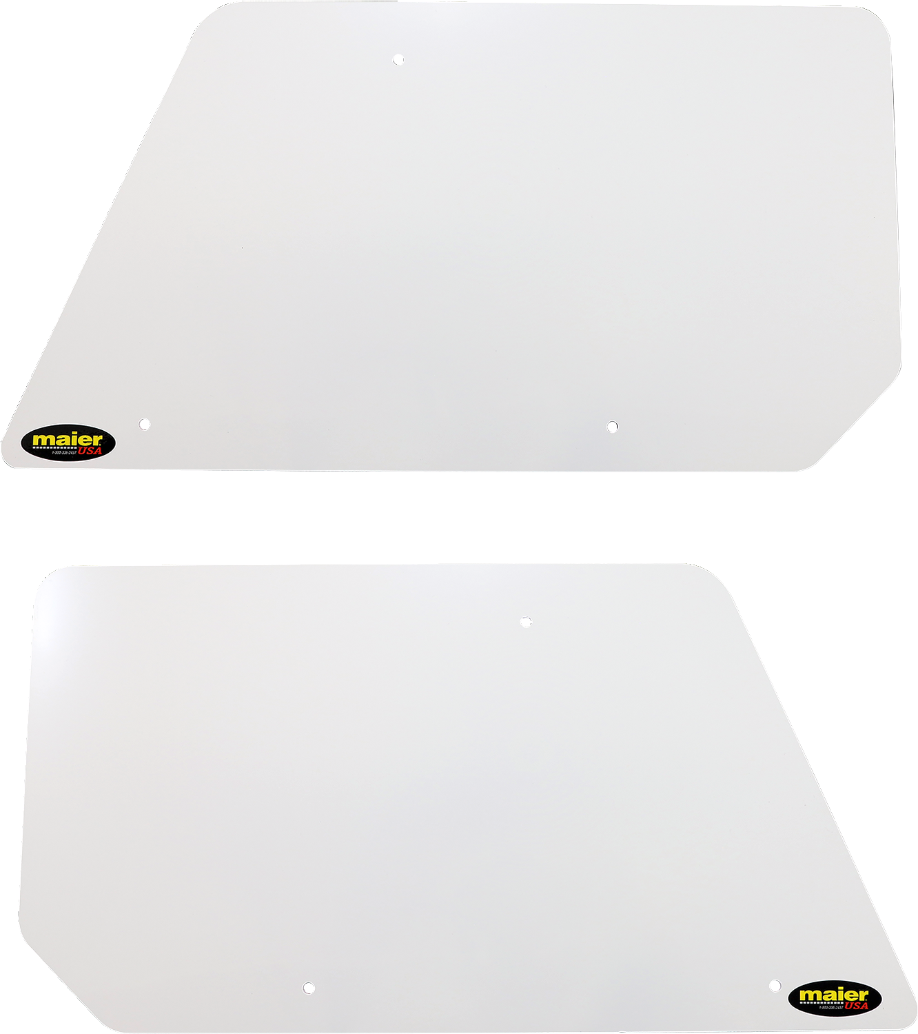 MAIER Rear Number Plates - White 190421