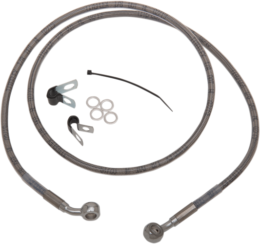 DRAG SPECIALTIES Brake Line - Front - +8" - Stainless Steel - XL 660310-8
