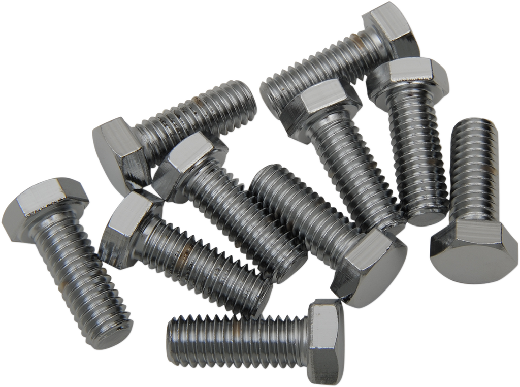 DRAG SPECIALTIES Bolts - Hex-Head - Chrome - 3/8"-16 x 1" MPB132