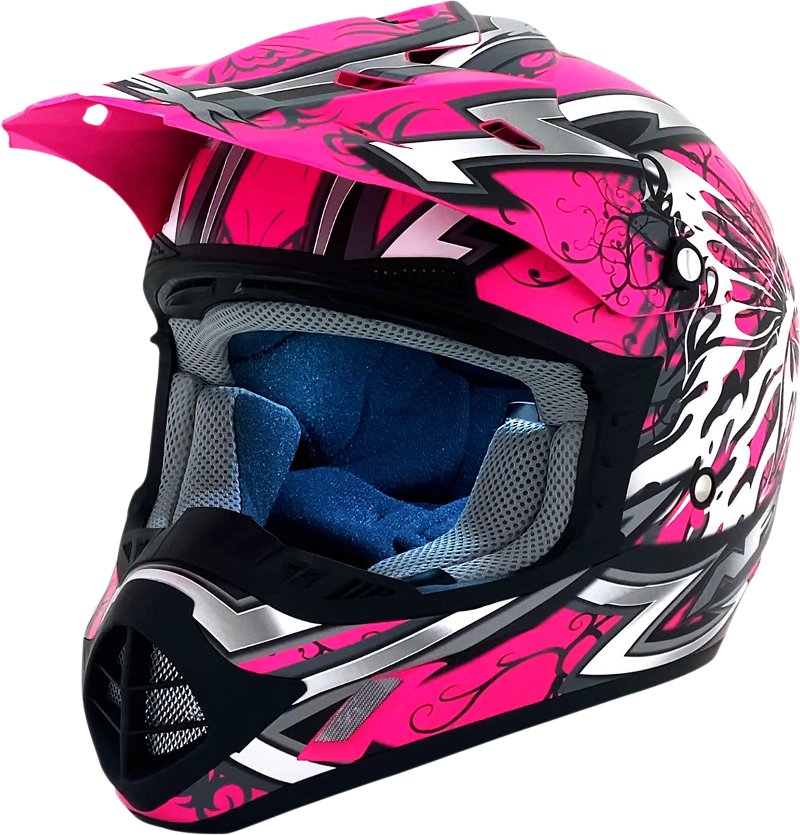 AFX FX-17 Helmet - Butterfly - Matte Hot Pink - Medium 0110-7108