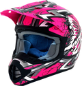 AFX FX-17 Helmet - Butterfly - Matte Hot Pink - Large 0110-7109