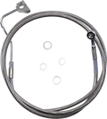 DRAG SPECIALTIES Brake Line - +4" - Stainless Steel - ABS 614220-4