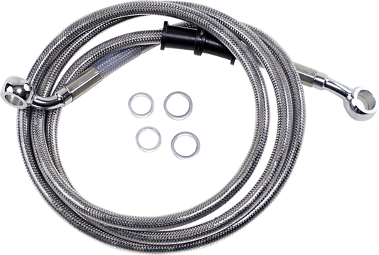 DRAG SPECIALTIES Brake Line - +6" - Stainless Steel - FXDB 660324-6