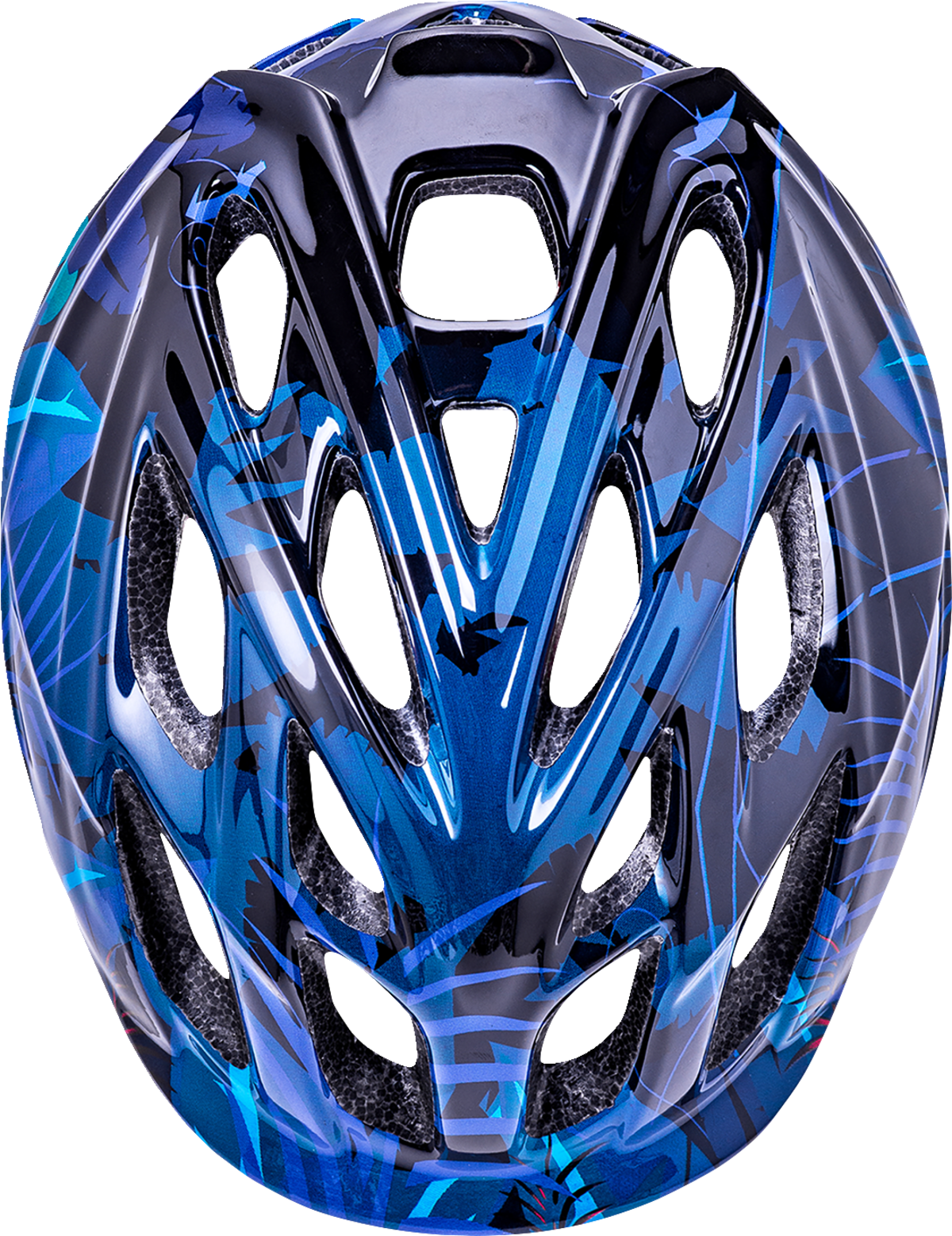 KALI Child Chakra Lighted Helmet - Jungle - Gloss Blue - XS 221022224