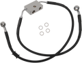 DRAG SPECIALTIES Brake Line - Front - +2" - Black - XL 614743-2BLK