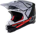 ALPINESTARS Supertech M8 Helmet - Factory - Black/White/Red - Medium 8302922-1233-MD