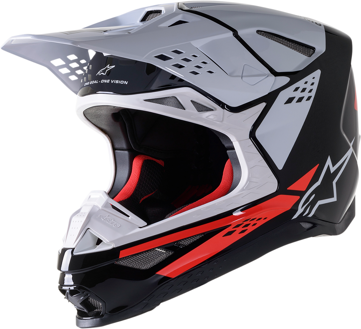 ALPINESTARS Supertech M8 Helmet - Factory - Black/White/Red - Medium 8302922-1233-MD