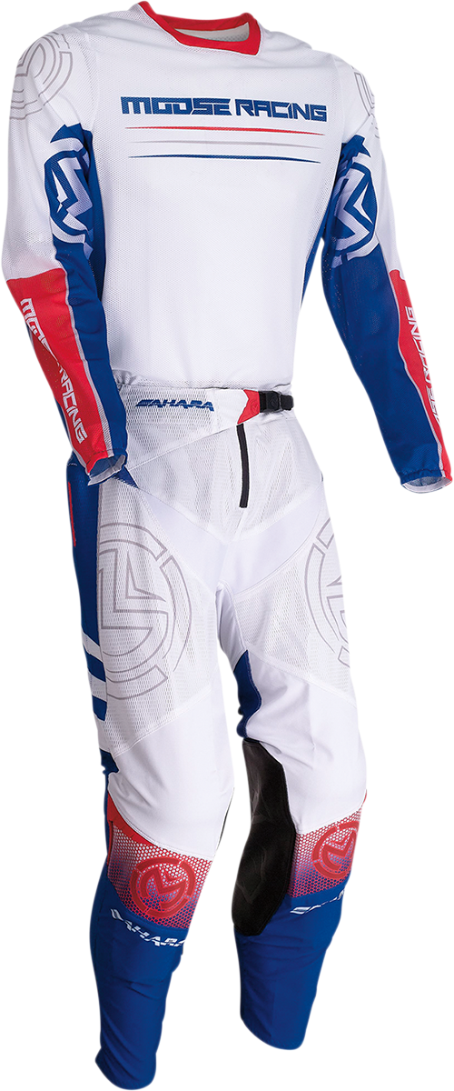 MOOSE RACING Sahara Jersey - Red/White/Blue - Medium 2910-6835