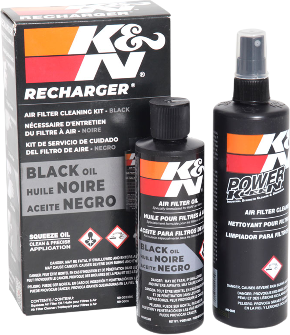 K & N Black Air Filter Care Kit 99-5050BK