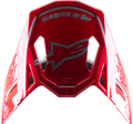 ALPINESTARS Supertech M10 Visor - Acumen - Red/Black/Silver 8987323-3319